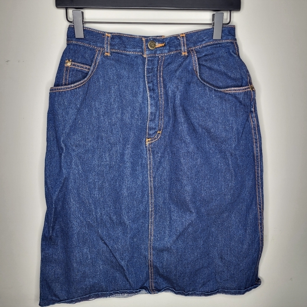 Gitano VINTAGE Classic Blue Denim Skirt SZ 10